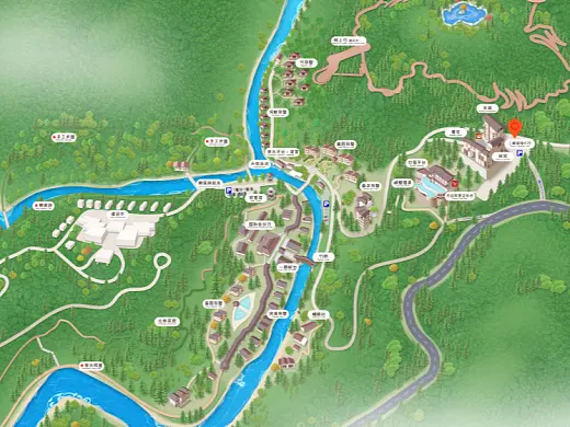 来凤结合景区手绘地图智慧导览和720全景技术，可以让景区更加“动”起来，为游客提供更加身临其境的导览体验。